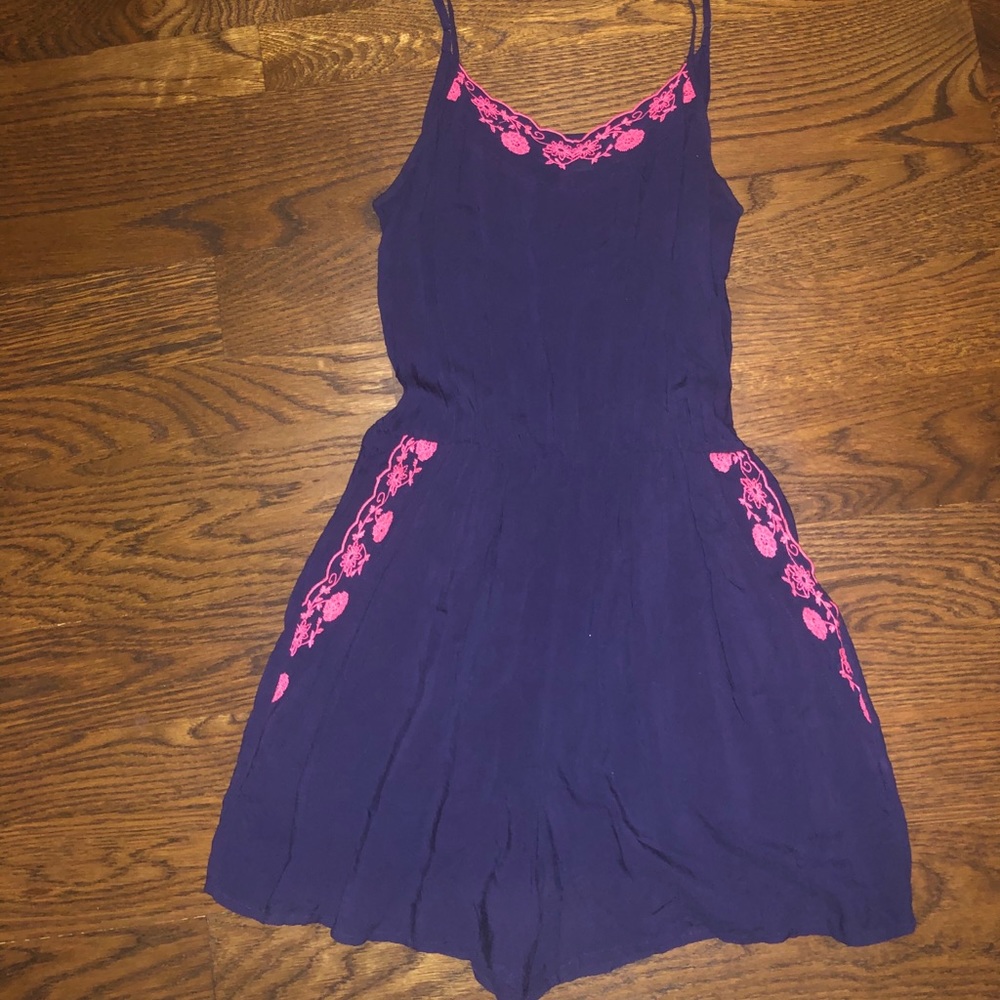Romper with floral detailing